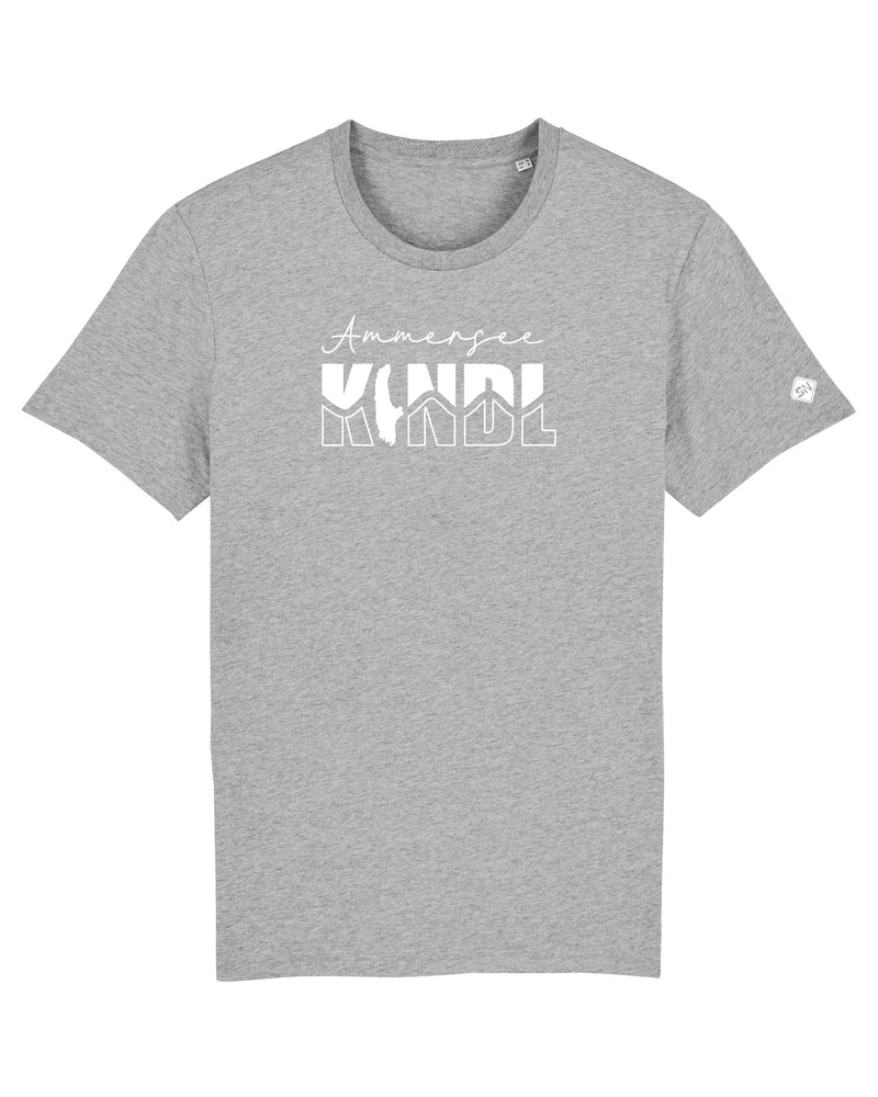 Ammersee Kindl T-Shirt in grau-meliert mit weissem Ammersee Schriftzug