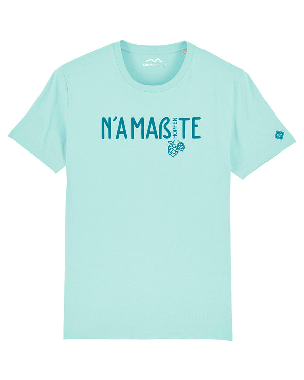 Bayern-Namaste-Tshirt-tuerkis-mint-grau-spassshirt-seenarrisch