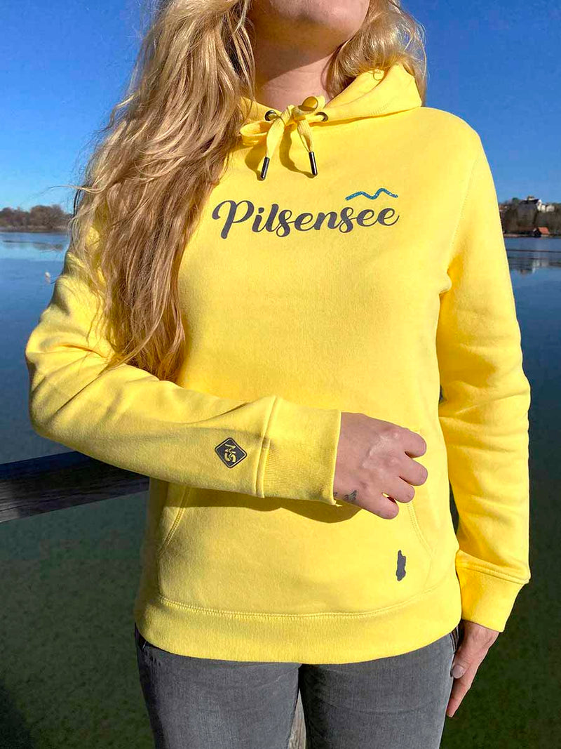 PILSENSEE Frauen Hoodie-Kapuzenpullover gelb – seeNARRISCH