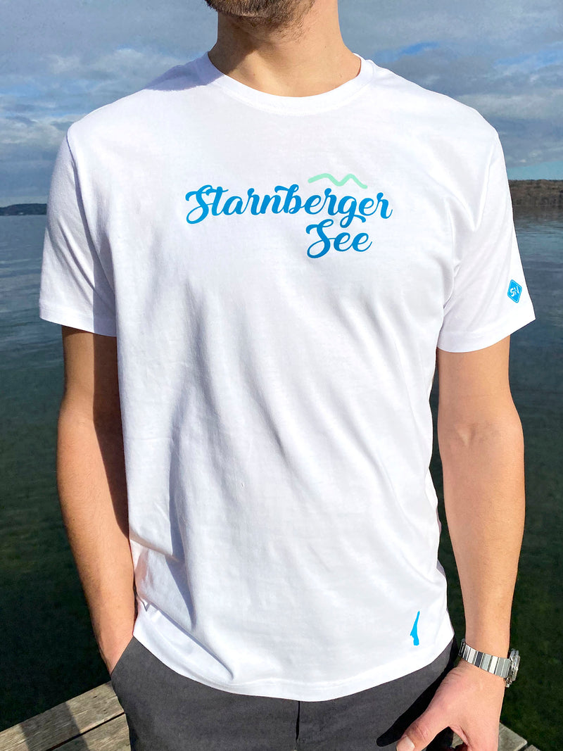 Männer T-Shirt - STARNBERGER SEE - Weiß