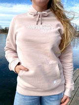 Wesslinger See Hoodie in rosa mit Aufdruck in weiss von seenarrisch